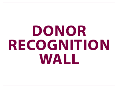 Donor Recognition Wall text image